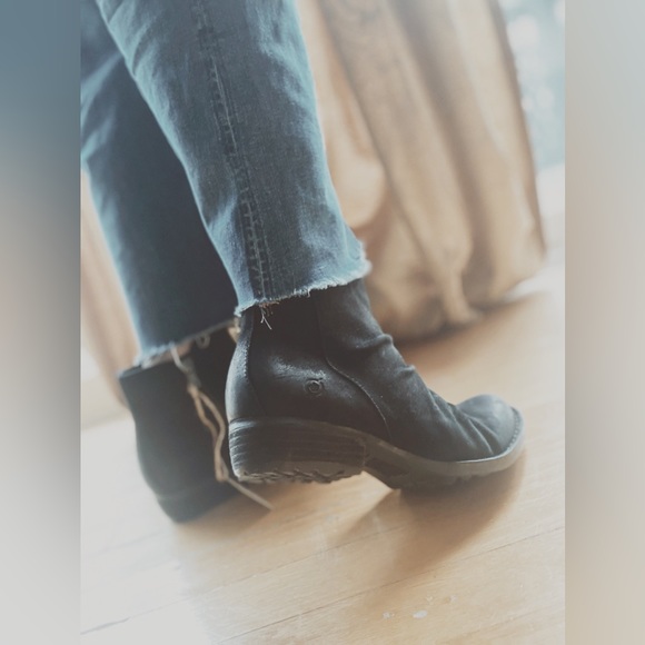 Born Black Distressed Booties - Picture 8 of 9